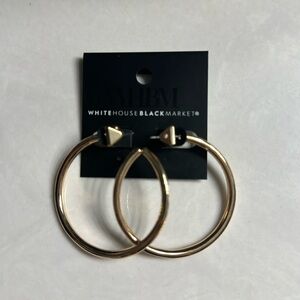NWT Black House White Market gold hoops